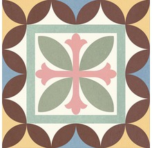 Decoratieve vloertegel met geometrisch patroon