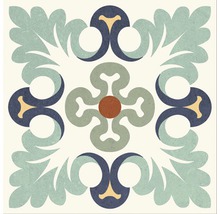 Decoratieve tegel met bloemmotief