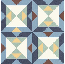 Patroon van een decoratieve tegel met geometrische vormen