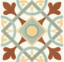 Decoratieve vloertegel met geometrisch patroon