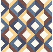 Decoratieve tegel met geometrisch ruitpatroon