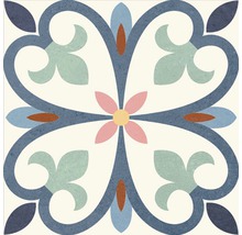Decoratieve tegel met bloemmotief voor wand en vloer