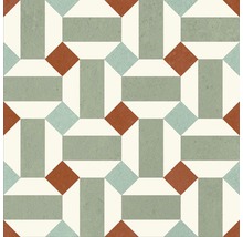 Patroon van tegels met geometrisch ontwerp voor vloerbedekking