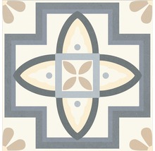 Decoratieve vloertegel met geometrisch patroon