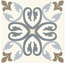 Decoratieve tegel met bloemmotief voor wand en vloer