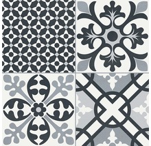 Decoratieve vloertegels met verschillende patronen