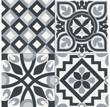 Decoratieve vloertegels met geometrische en bloemmotieven