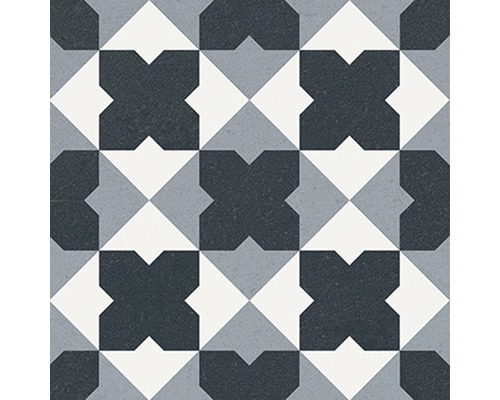 Patroon van vloertegels met geometrisch decor