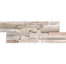 Decoratieve plaat van hout in baksteenlook