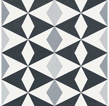 Tegelpatroon met geometrische vormen in grijstinten