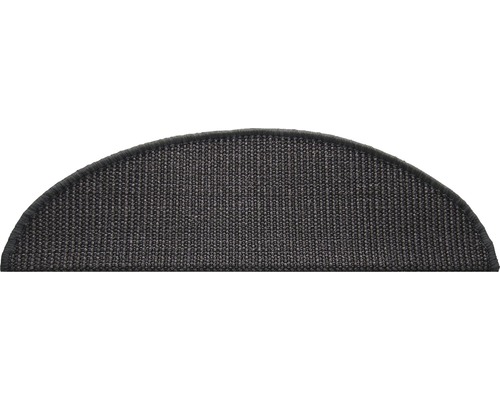 Halfronde trapmat van textiel