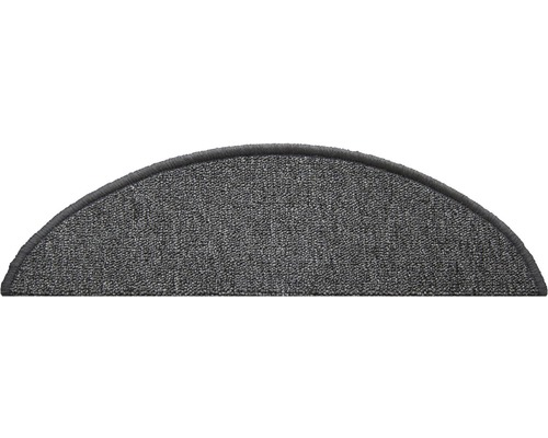 Halfronde trapmat van textiel met randbescherming