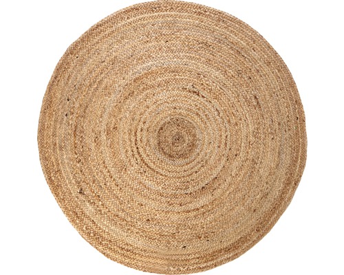 Rond vloerkleed van natuurlijke vezels