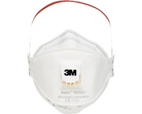 3M logo op een Aura 9332+ ademhalingsmasker