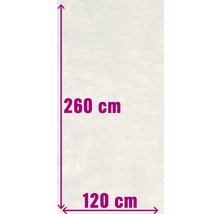Afmetingen: 120 cm breed en 260 cm hoog