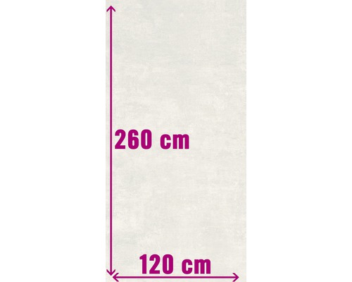 Afmetingen: 120 cm breed en 260 cm hoog