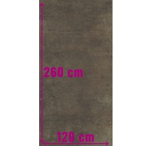 Tegelvoorbeeld met afmetingen van 260 cm bij 120 cm