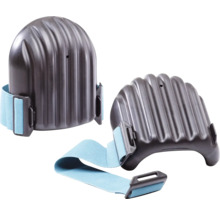 Knielbeschermers met ribbels en bevestigingsband