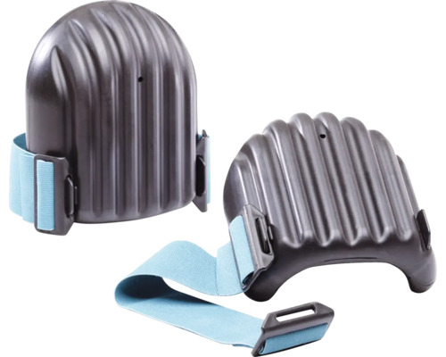 Knielbeschermers met ribbels en bevestigingsband