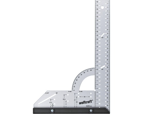 Wolfcraft hoekmeter met schaal en hoekweergave