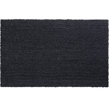 Donkergrijze deurmat met textieloppervlak