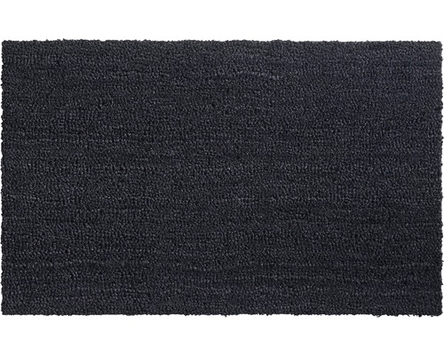 Donkergrijze deurmat met textieloppervlak