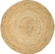 Rond vloerkleed van natuurlijke vezels