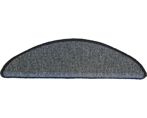 Halfronde trapmat van textiel