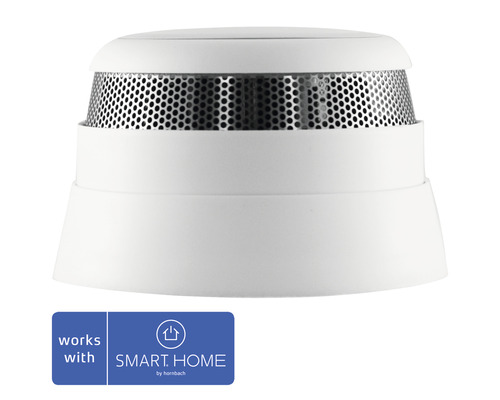 Witte rookmelder met Smart Home markering