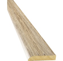 Houten plint met afgeronde rand
