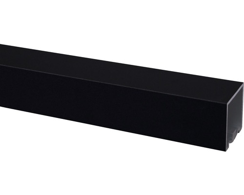 Zwarte metalen rail