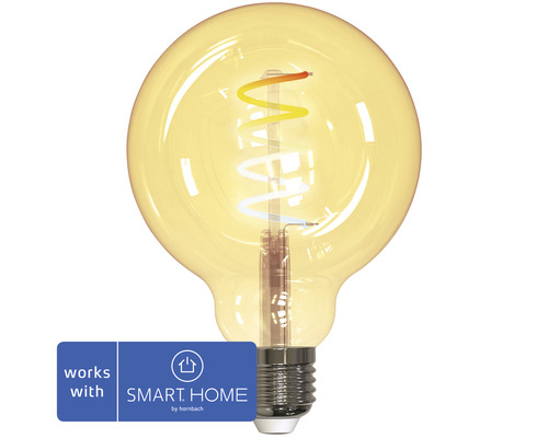 Slimme globe lamp met led filament