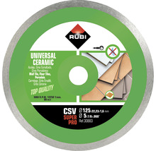 Rubi Universal Ceramic doorslijpschijf met een diameter van 125 millimeter