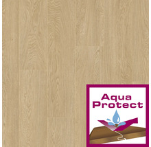 Lichte laminaatvloer met houtlook en Aqua Protect keurmerk