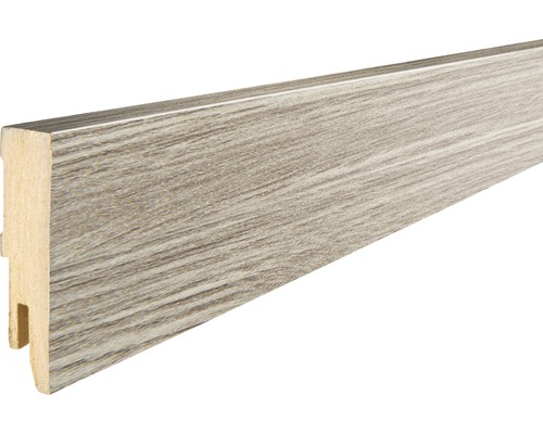 Houten plint met decor