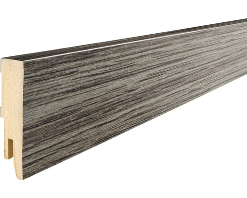 Houten plint met decor
