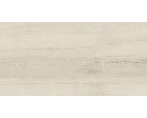 Voorbeeld van een beige keramische tegel met marmerlook