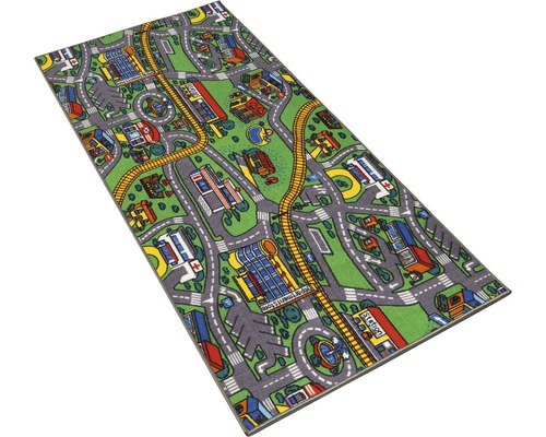 Speelkleed met wegen en gebouwen