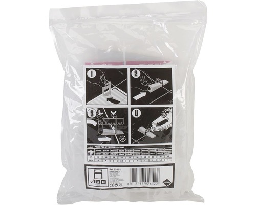 Verpakking tegelnivelleringssysteem met 100 stuks inhoud