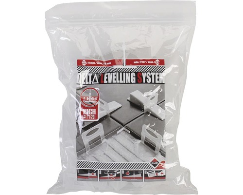 Verpakking van een Rubi Delta tegelnivelleersysteem