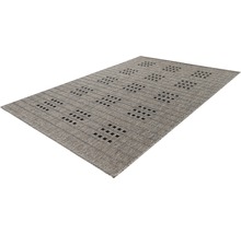 Grijs tapijt met geometrisch patroon voor binnenshuis