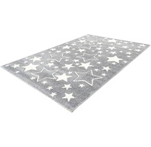 Grijs tapijt met sterrenpatroon