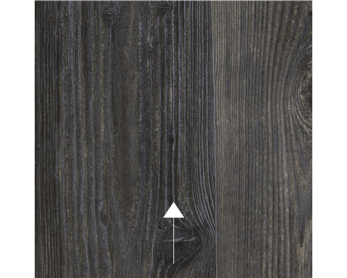 Close-up van donkere vinyl vloerbedekking met houtstructuur