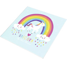 Snijplank met eenhoornmotief en regenboog