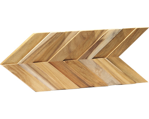 Houten wandbekleding in pijldesign