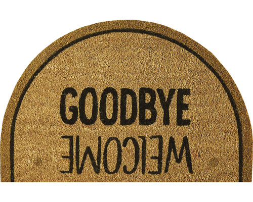 Deurmat met de tekst Goodbye Welcome