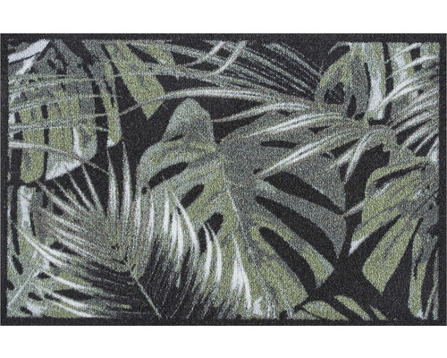 Deurmat met plantmotief