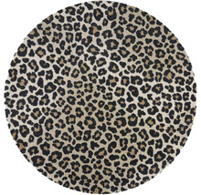 Rond vloerkleed met luipaardprint