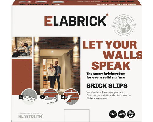 Verpakking Elabrick steenstrips voor wanddecoratie
