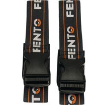 Twee spanbanden met Fento logo en gesp